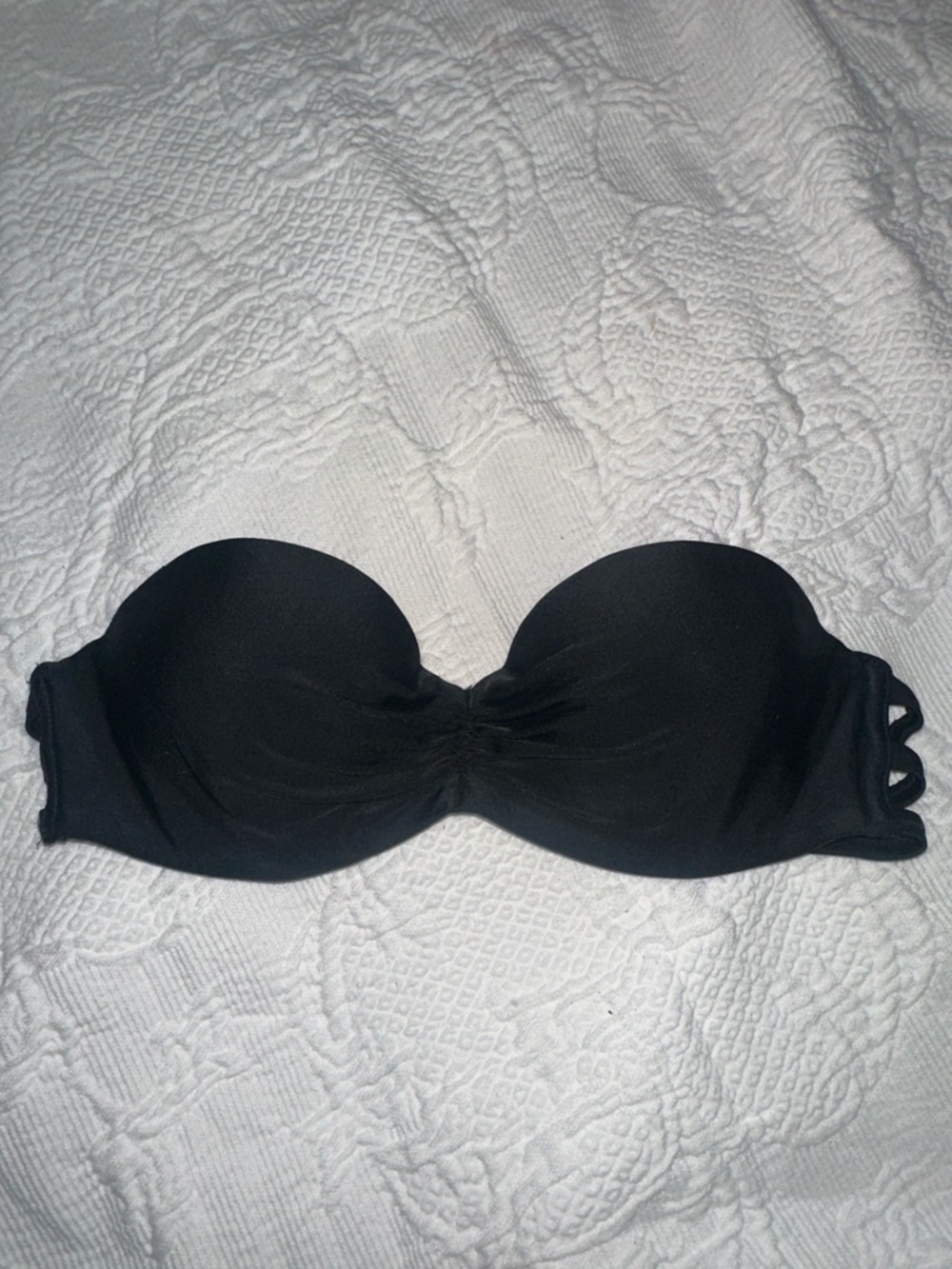 Hollister Strapless Bandeau Bra Bikini top in black